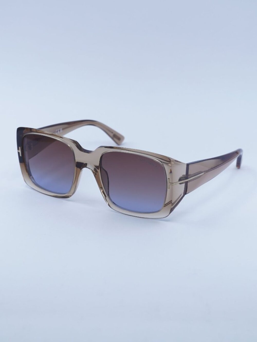 Tom Ford Ryder FT1035 45F Sunglasses Shiny Light Brown Square Frame